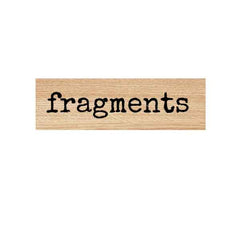 Red Lead Wood Mounted Rubber Stamps Fragments Wood Mounted Rubber Stamp.