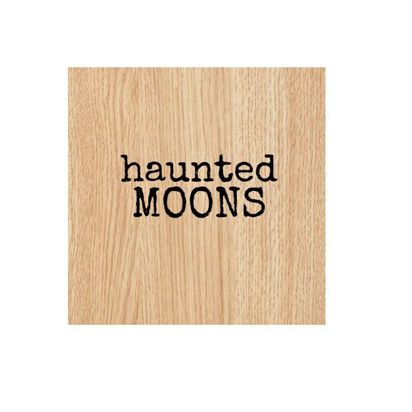 Haunted Moons Halloween Wood Mount Rubber Stamp