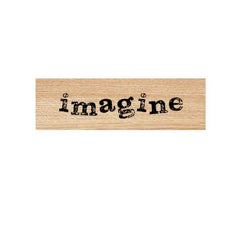 Imagine Wood Mounted Rubber Stamp