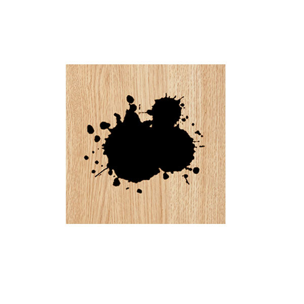 Ink Splat Wood Mount Rubber Stamp