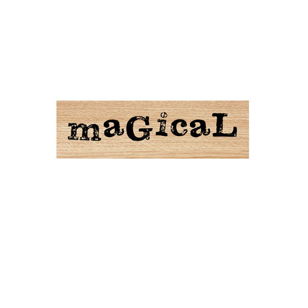 Magical Wood Mounted Rubber Stamp