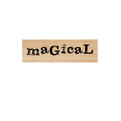 Magical Wood Mounted Rubber Stamp