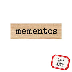 Wood Mounted Word Rubber Stamp