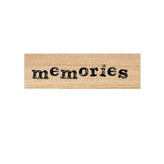 Memories Wood Mounted Rubber Stamp