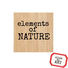 Wood Mount Nature Rubber Stamps