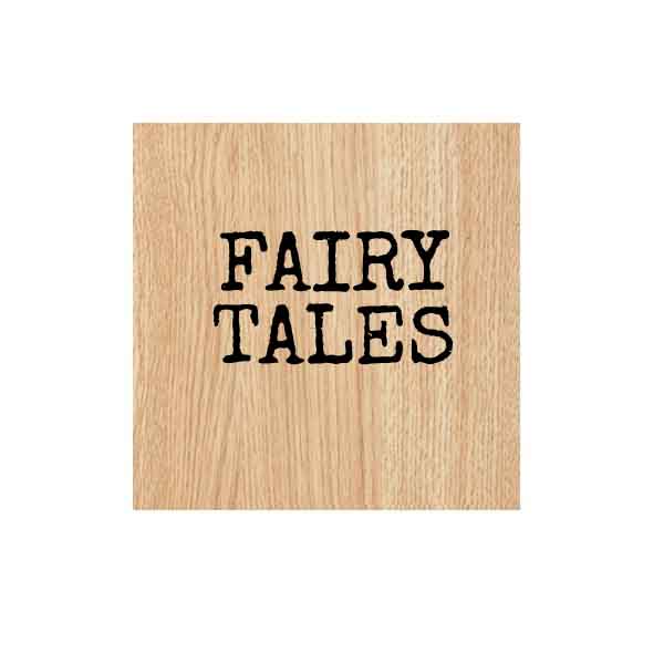 Wood Mounted Fairy Tales Rubber Stamp