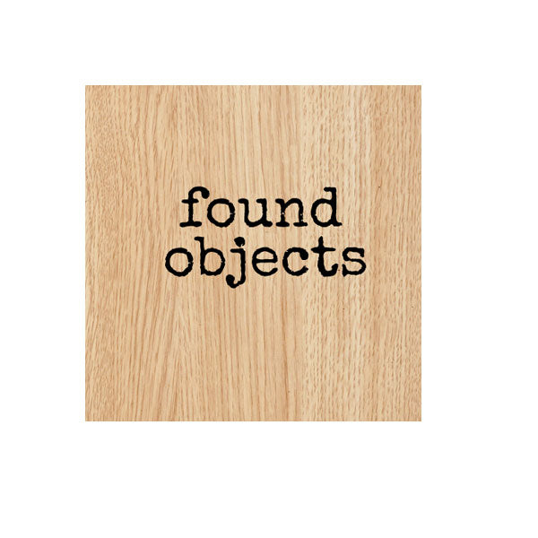 Found Objects Wood Mounted Rubber Stamp