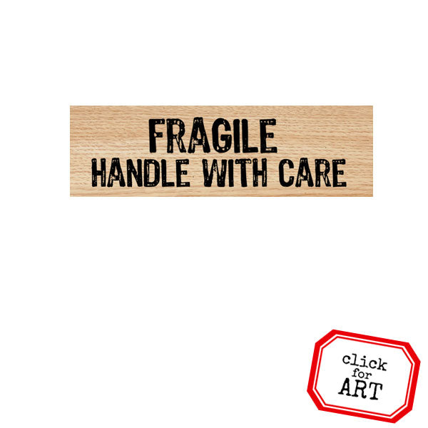 3 x 2 Fragile, Handle with Care Stickers