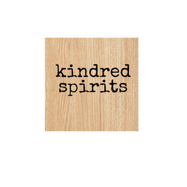 Kindred Spirits Wood Mount Rubber Stamp