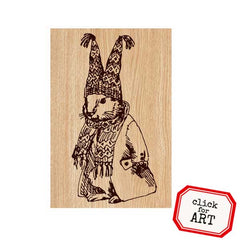 Wood Mount Baby Brother Max Rubber Stamp