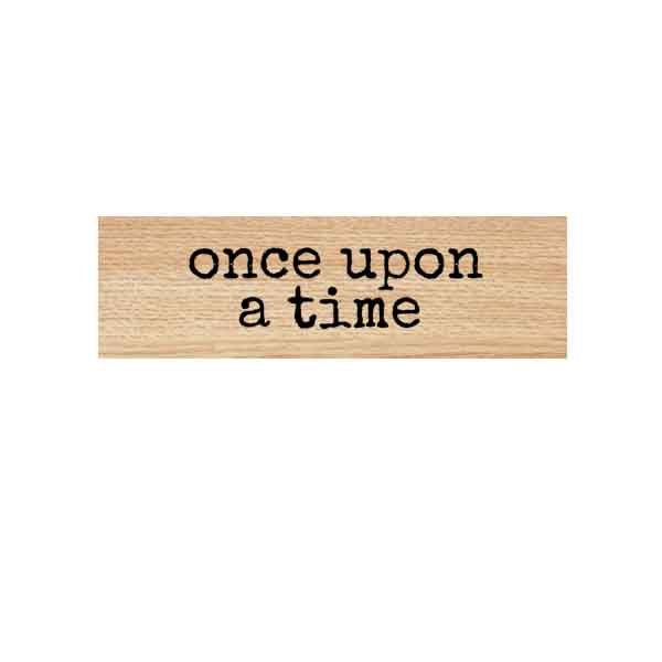 Wood Mounted Once Upon A Time Rubber Stamp