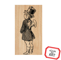 Pierre Cupid Wood Mounted Rubber Stamp Save 20%