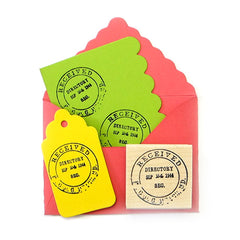 Received Directory Postmark Wood Mounted Rubber Stamp
