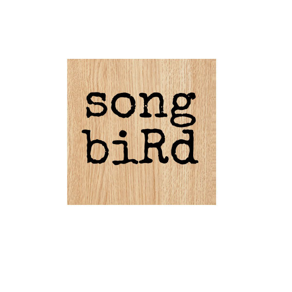 Song Bird Wood Mount Rubber Stamp