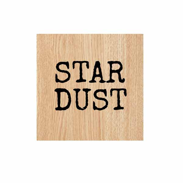 Wood Mount Star Dust Rubber Stamp