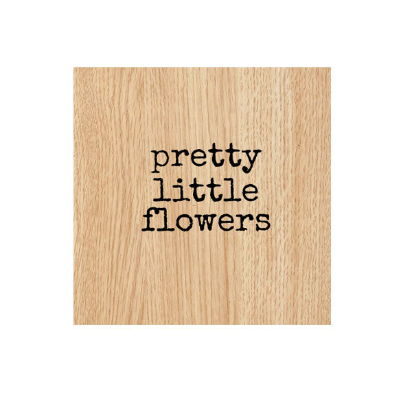 Pretty Little Flowers Wood Mount Rubber Stamp