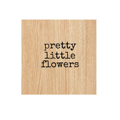 Pretty Little Flowers Wood Mount Rubber Stamp