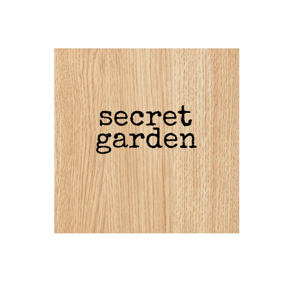 Secret Garden Wood Mount Rubber Stamp