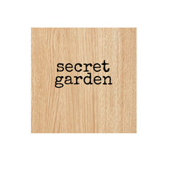 Secret Garden Wood Mount Rubber Stamp