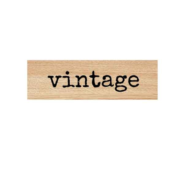 Wood Mounted Vintage Rubber Stamp