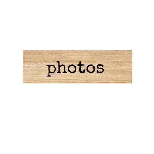 Wood Mounted Photos Rubber Stamp