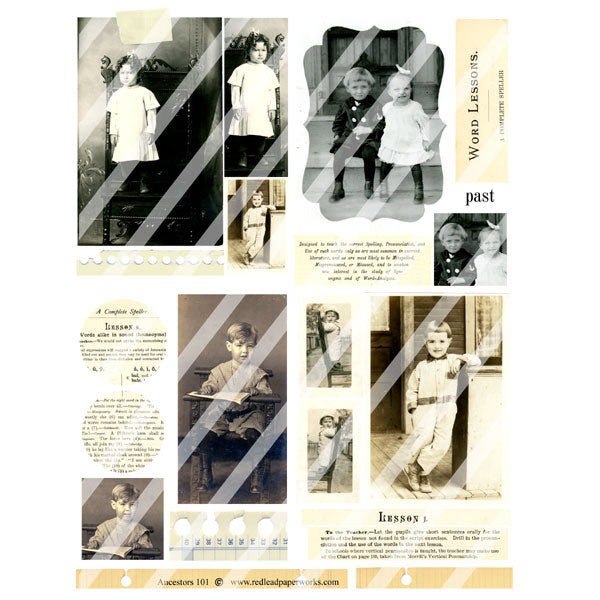 Ancestors 101 Collage Sheet