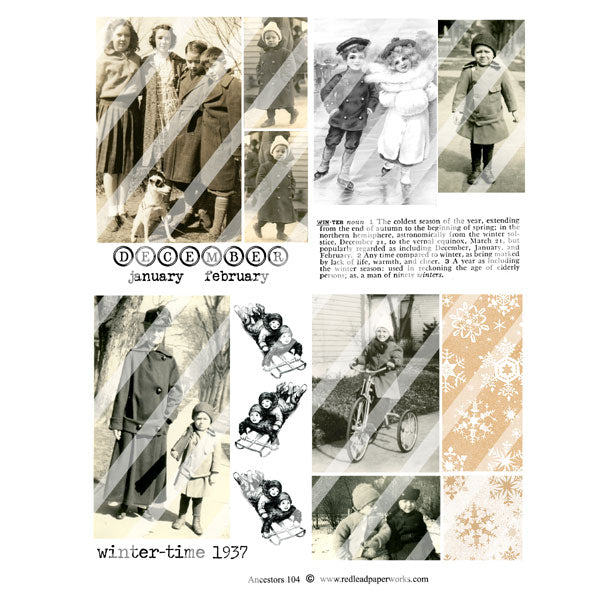 Ancestors 104 Collage Sheet