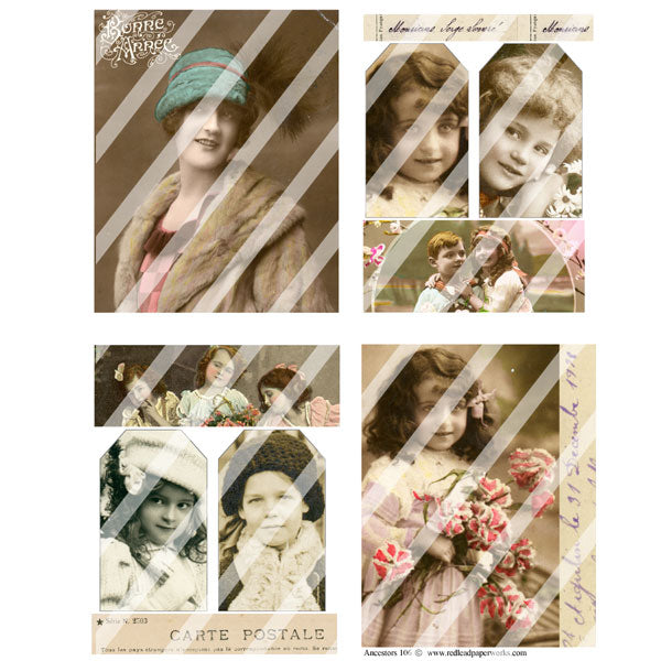 Ancestors 106 Collage Sheet