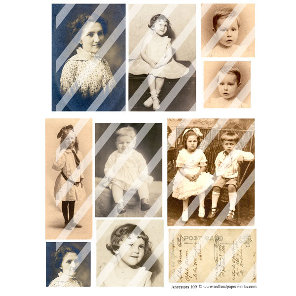 Ancestors 109 Collage Sheet