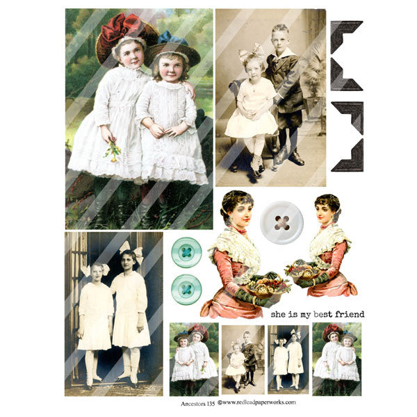 Ancestors 135 Collage Sheet