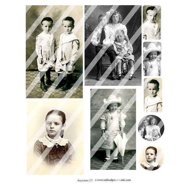Ancestors 138 Collage Sheet