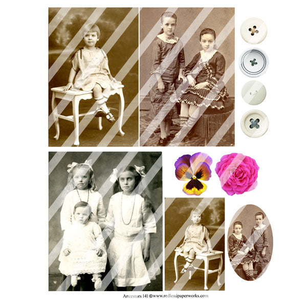 Ancestors 141 Collage Sheet