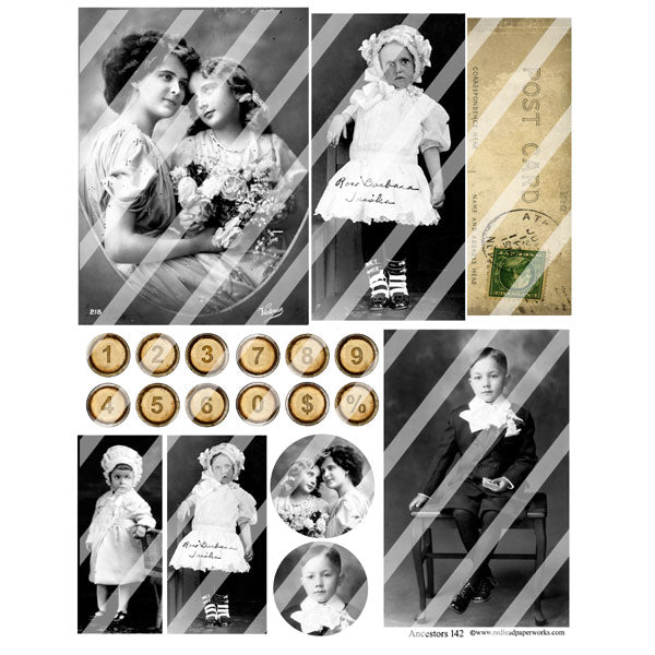Ancestors 142 Collage Sheet