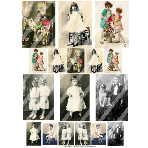 Ancestors 17 Collage Sheet