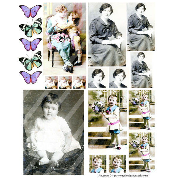 Ancestors 24 Collage Sheet