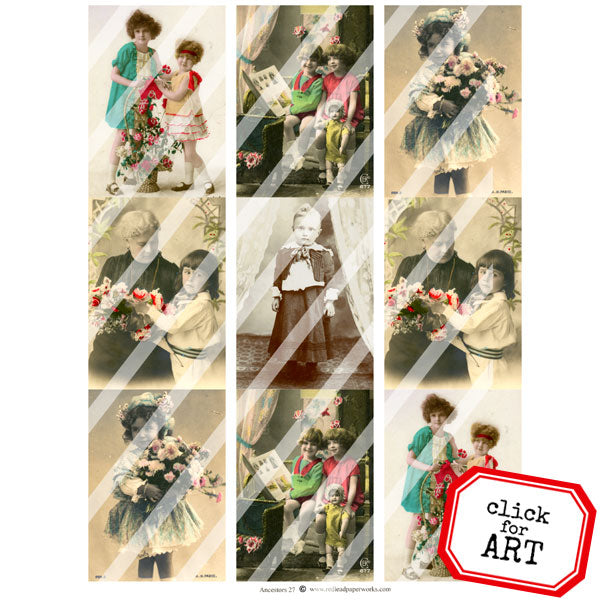 Ancestors 27 Collage Sheet