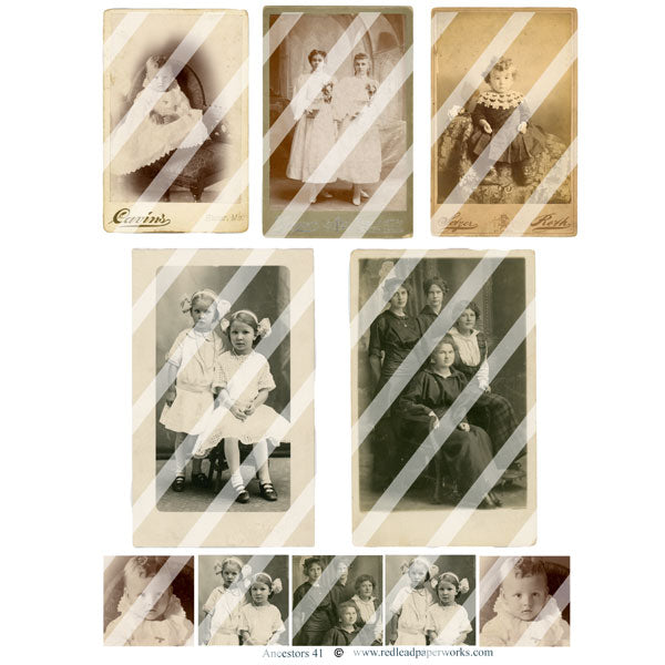 Ancestors 41 Collage Sheet
