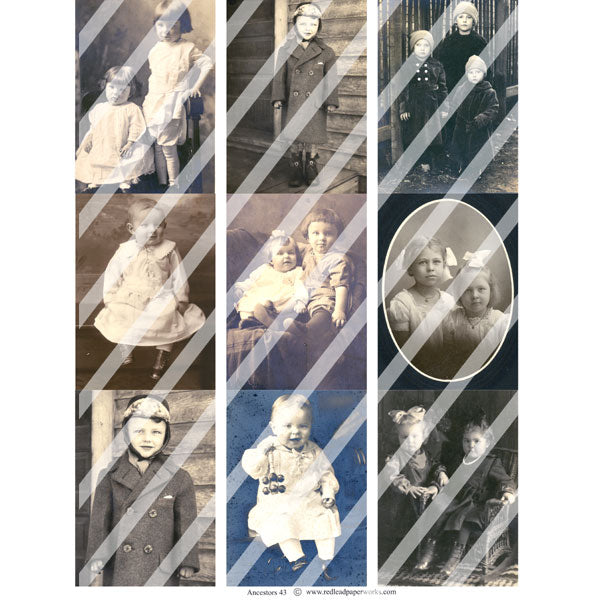 Ancestors 43 Collage Sheet