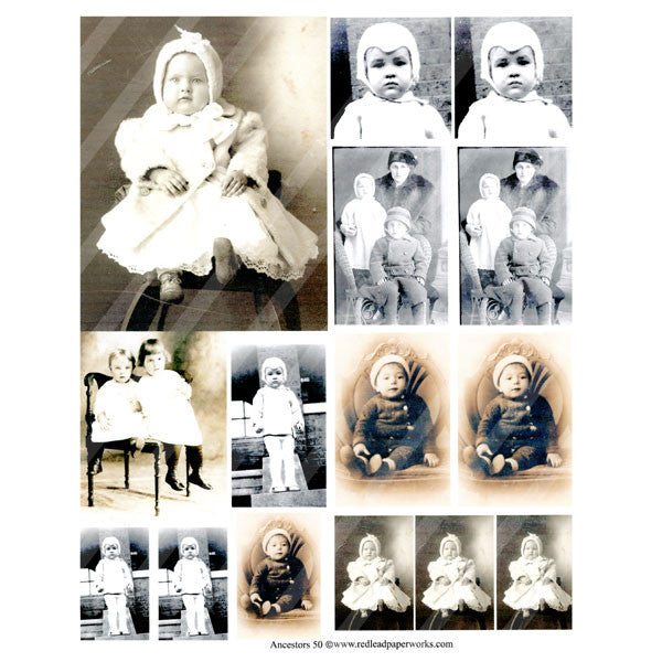 Ancestors 50 Collage Sheet