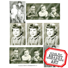 old photos collage paper