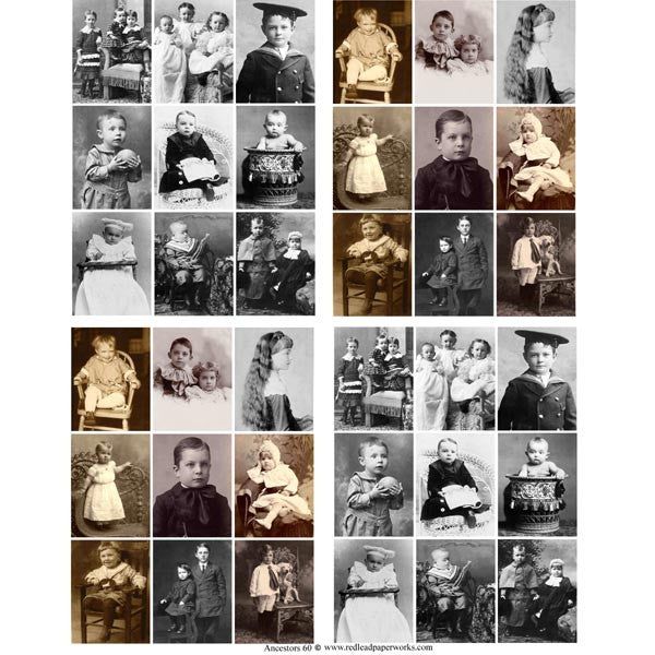 Ancestors 60 Collage Sheet