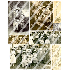 old photos collage papers