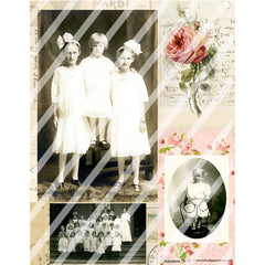 paper collage sheets, vintage collage sheets