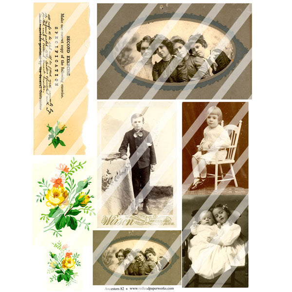 Ancestors 82 Collage Sheet