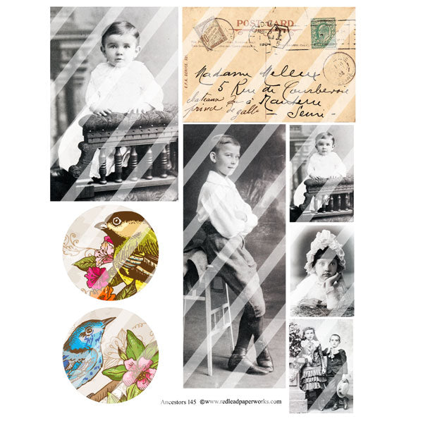 Ancestors 145 Collage Sheet