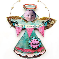 Christmas Collage Sheet 93 - Anna Angel Ornaments