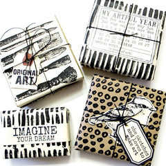 Red Lead Junk Journal Rubber Stamps