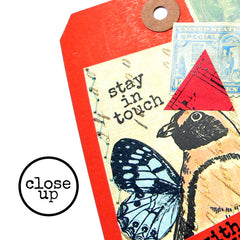 close up mixed media art tags