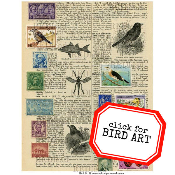 Bird Collage Sheet 34