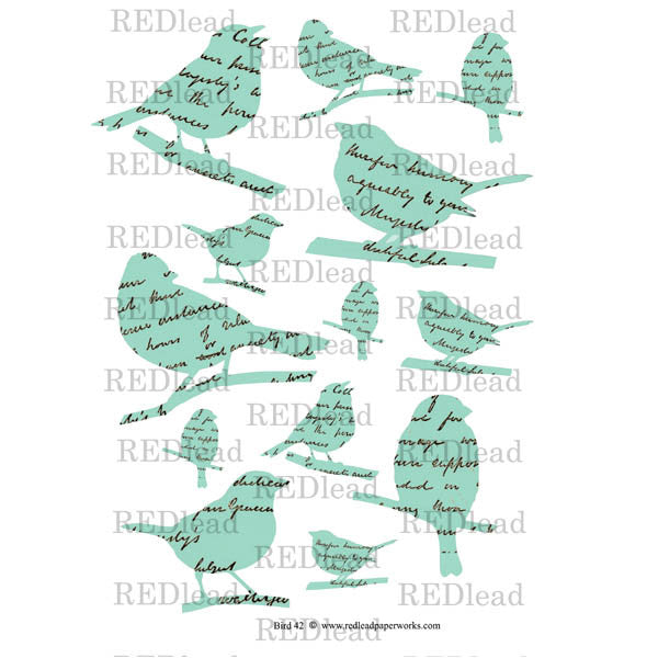Collage Sheet Bird 42